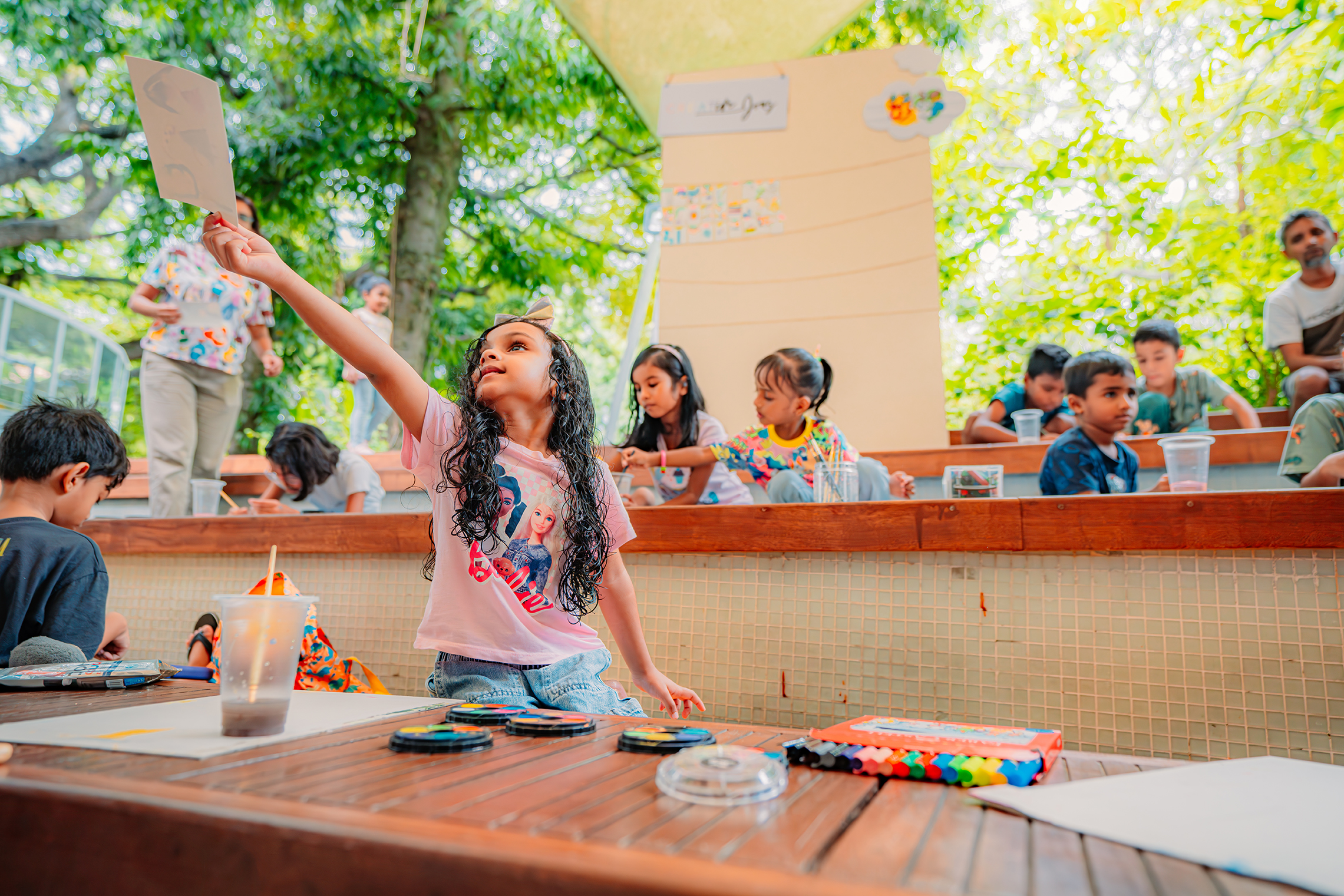 Children at Oala workshop